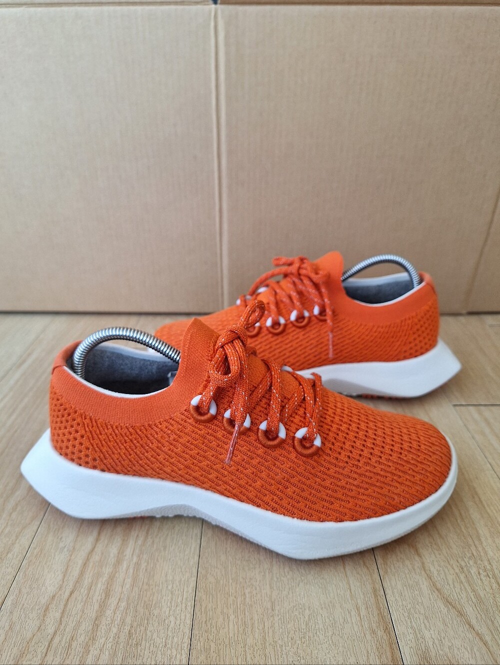 Allbirds Tree Dasher TD Size 7.5 Woman Orange Tangerine Running Sneakers